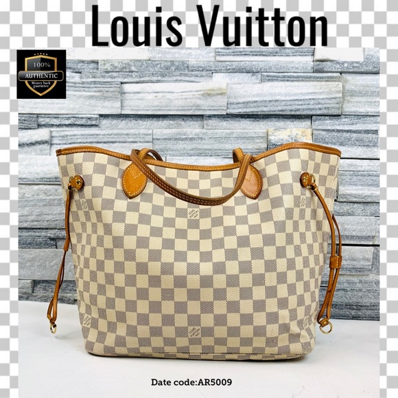 Louis Vuitton Handbags - Louis Vuitton tote bag damier azur neverfull MM